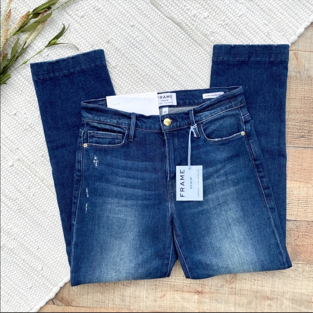 FRAME Le Nouveau Straight Leg High Waisted Jeans